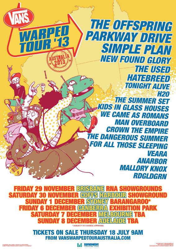 [news] Warped Tour Lineup Announced Reverb Magazine Online